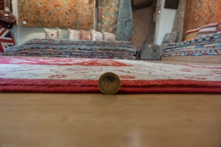 Hand-Knotted Ziegler Rug From Afghanistan