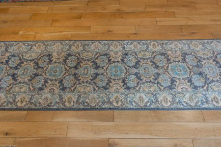 Hand-Knotted Ziegler Runner From Afghanistan