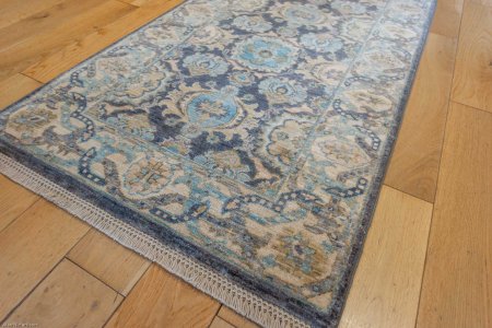 Hand-Knotted Ziegler Runner From Afghanistan