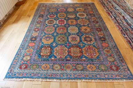 Hand-Knotted Ersari Rug From Pakistan