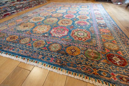 Hand-Knotted Ersari Rug From Pakistan