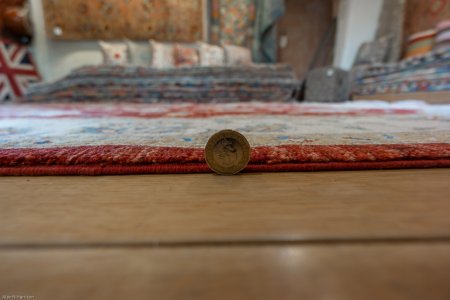 Hand-Knotted Ziegler Rug From Afghanistan
