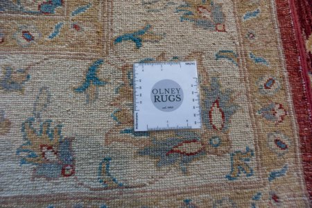 Hand-Knotted Ziegler Rug From Afghanistan
