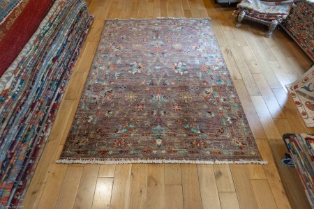 Hand-Knotted Sultanabad Rug From Afghanistan
