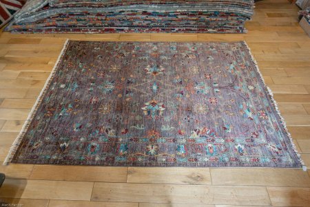 Hand-Knotted Sultanabad Rug From Afghanistan