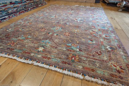 Hand-Knotted Sultanabad Rug From Afghanistan