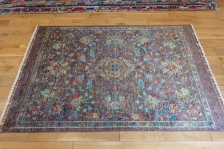 Hand-Knotted Sultanabad Rug From Afghanistan