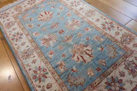 Hand-Knotted Ziegler Rug From Afghanistan