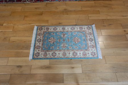 Hand-Knotted Ziegler Rug From Afghanistan