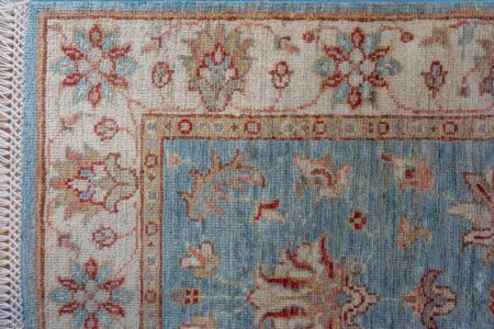Hand-Knotted Ziegler Rug From Afghanistan