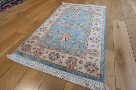 Hand-Knotted Ziegler Rug From Afghanistan