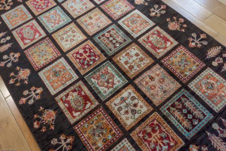 Hand-Knotted Afghan Bahtiar  Rug From Afghanistan