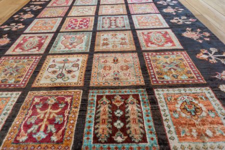 Hand-Knotted Afghan Bahtiar  Rug From Afghanistan