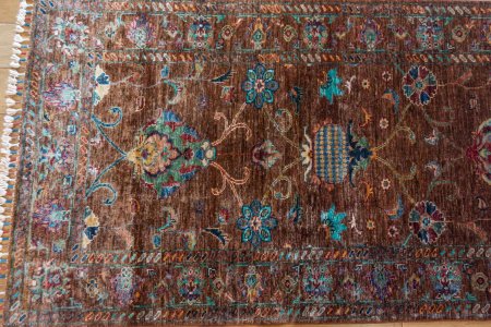 Hand-Knotted Sultanabad Runner From Afghanistan