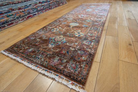 Hand-Knotted Sultanabad Runner From Afghanistan