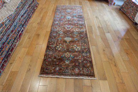Hand-Knotted Sultanabad Runner From Afghanistan