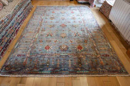 Hand-Knotted Sultanabad Rug From Afghanistan