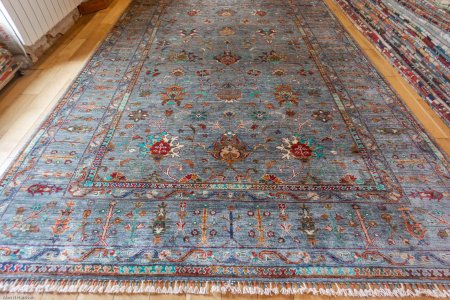 Hand-Knotted Sultanabad Rug From Afghanistan