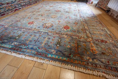 Hand-Knotted Sultanabad Rug From Afghanistan