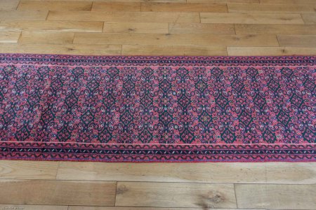 Hand-Knotted Hosseinabad Runner From Iran (Persian)