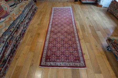 Hand-Knotted Hosseinabad Runner From Iran (Persian)