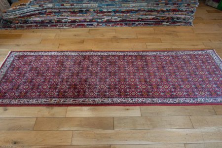 Hand-Knotted Hosseinabad Runner From Iran (Persian)