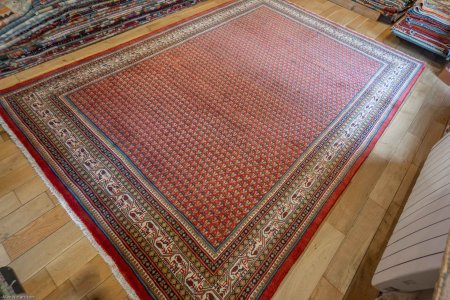 Hand-Knotted Mir Rug From Iran (Persian)