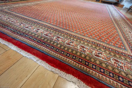 Hand-Knotted Mir Rug From Iran (Persian)