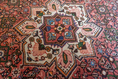 Hand-Knotted Hosseinabad Rug From Iran (Persian)