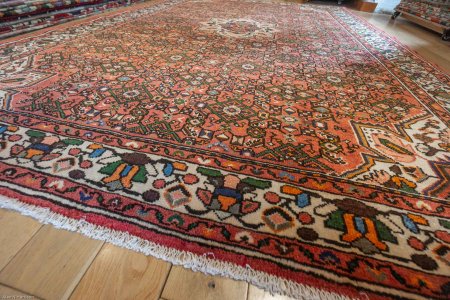 Hand-Knotted Hosseinabad Rug From Iran (Persian)