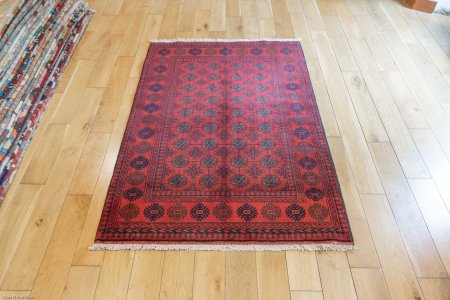 Hand-Knotted Khan Mahomadi Rug From Afghanistan