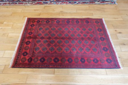 Hand-Knotted Khan Mahomadi Rug From Afghanistan