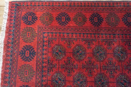 Hand-Knotted Khan Mahomadi Rug From Afghanistan