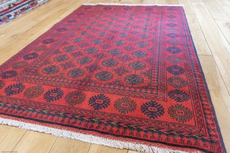 Hand-Knotted Khan Mahomadi Rug From Afghanistan