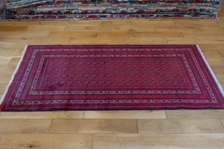 Hand-Knotted Kundoz Rug From Afghanistan