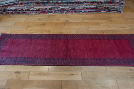 Hand-Knotted Aqcha Runner From Afghanistan