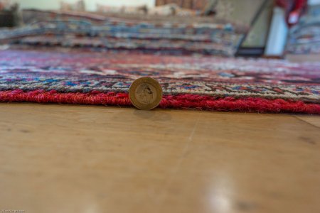 Hand-Knotted Heriz Rug From Iran (Persian)