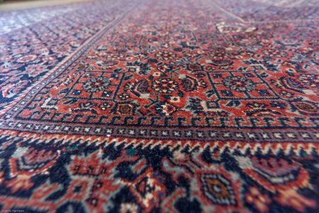 Hand-Knotted Fine Bidjar Rug From Iran (Persian)