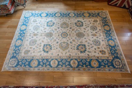 Hand-Knotted Sultanabad Rug From Afghanistan