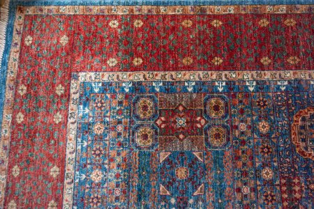 Hand-Knotted Fine Mamluk Rug From Afghanistan