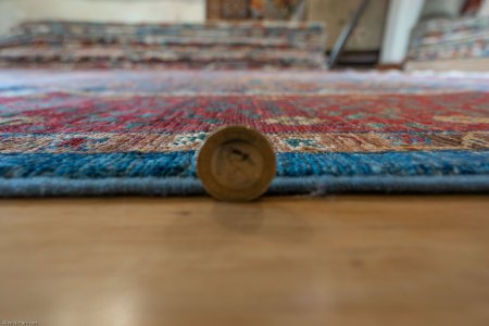 Hand-Knotted Fine Mamluk Rug From Afghanistan