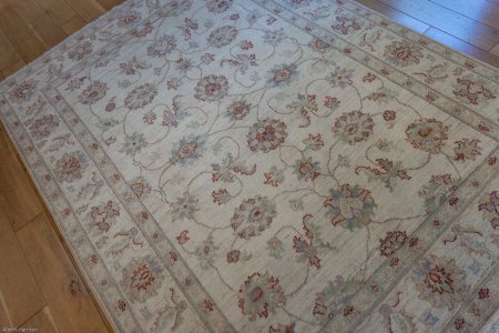 Hand-Knotted Sultanabad Rug From Afghanistan