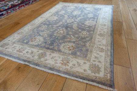 Hand-Knotted Ziegler Rug From Afghanistan