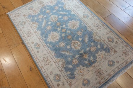 Hand-Knotted Ziegler Rug From Afghanistan