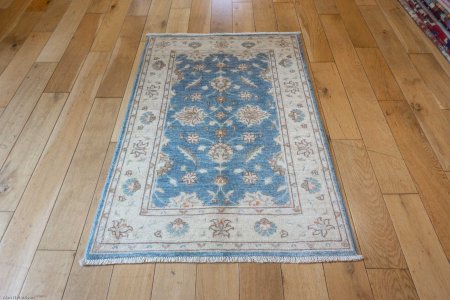 Hand-Knotted Ziegler Rug From Afghanistan