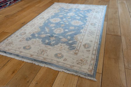 Hand-Knotted Ziegler Rug From Afghanistan