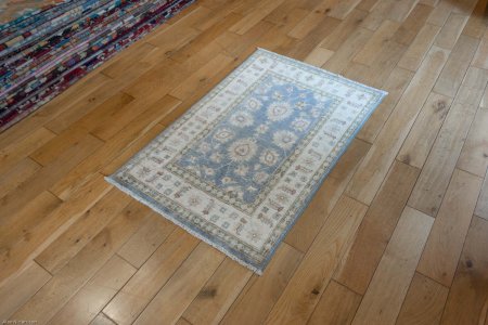 Hand-Knotted Ziegler Rug From Afghanistan