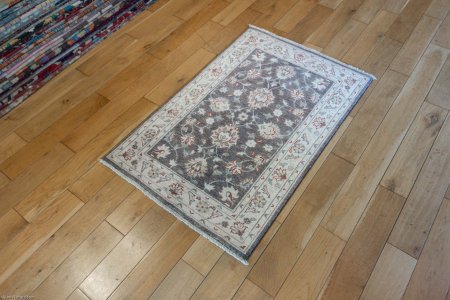 Hand-Knotted Ziegler Rug From Afghanistan