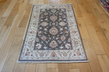 Hand-Knotted Ziegler Rug From Afghanistan