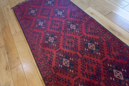 Hand-Knotted Khan Mahomadi Runner From Afghanistan